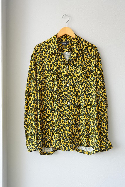 Shawn レオパード L/S レーヨンシャツ