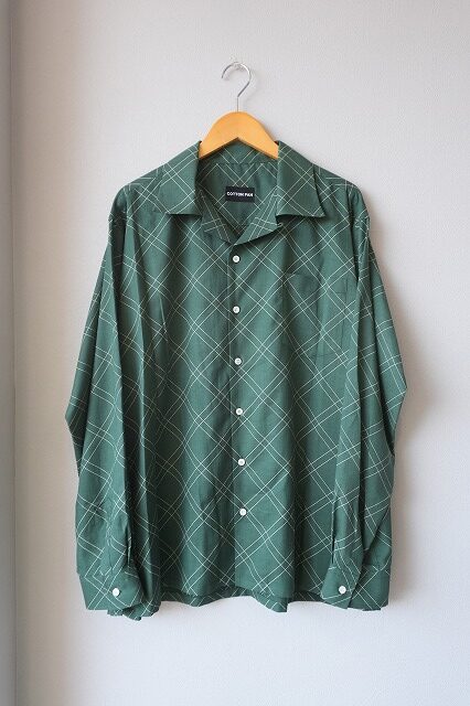 DORAMI L/S 綿シルクシャツ Chank-GRN