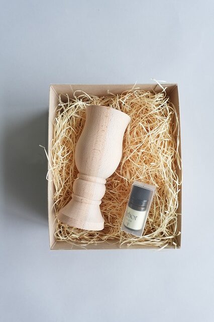 Bulbous wood diffuser × aroma oil 5ml set-Wood