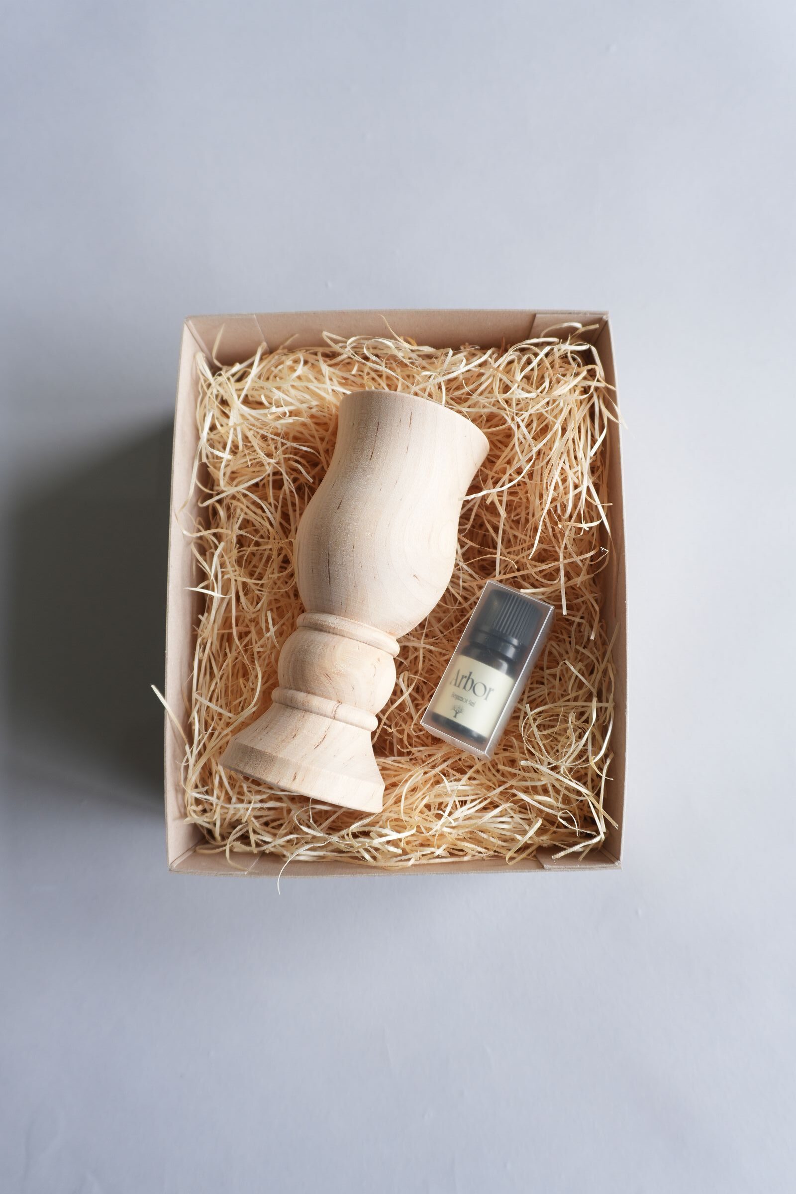 Bulbous wood diffuser × aroma oil 5ml set-Bergamot