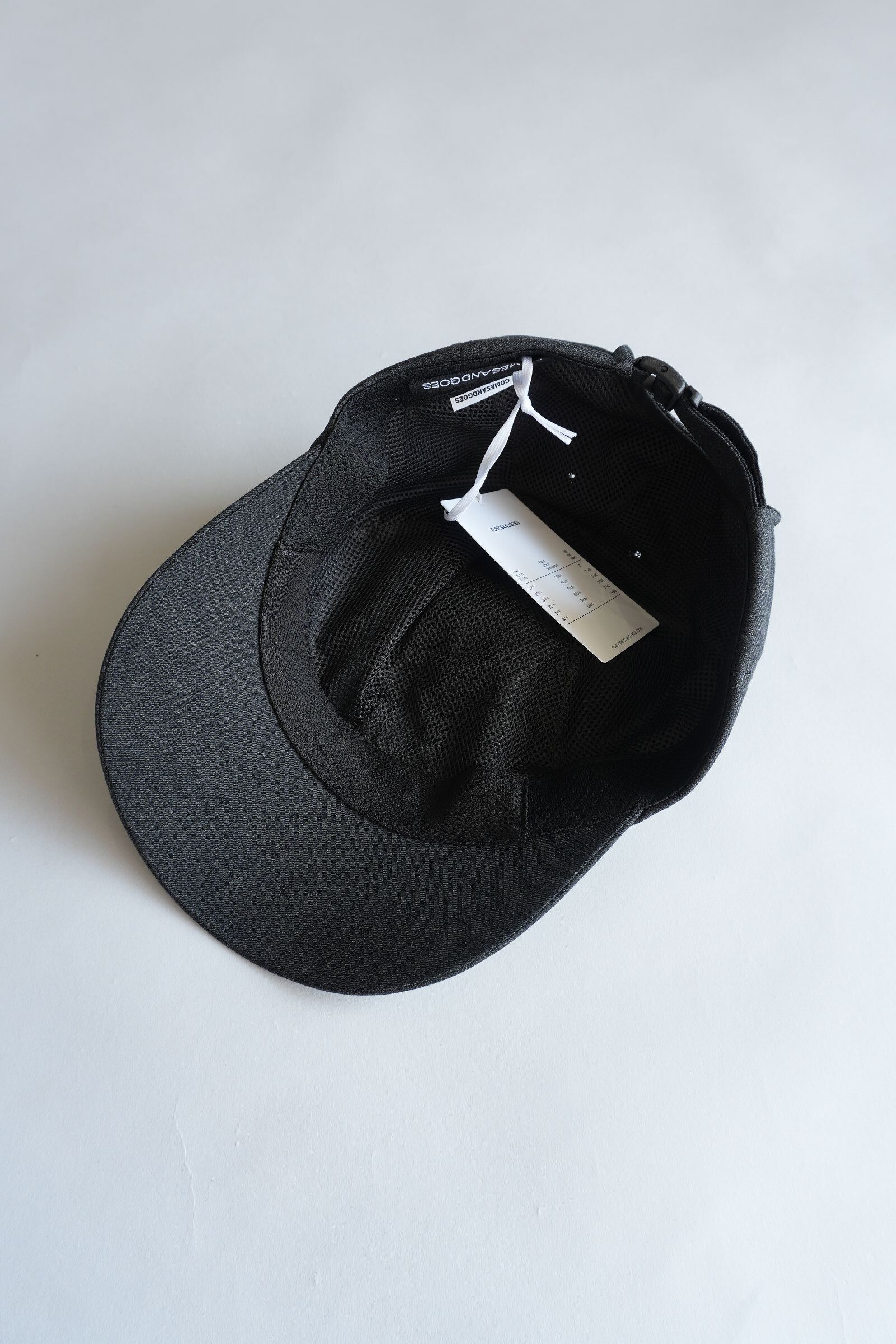 COMESANDGOES【カムズアンドゴーズ】WASHABLE TWILL WIDE BRIM CAP